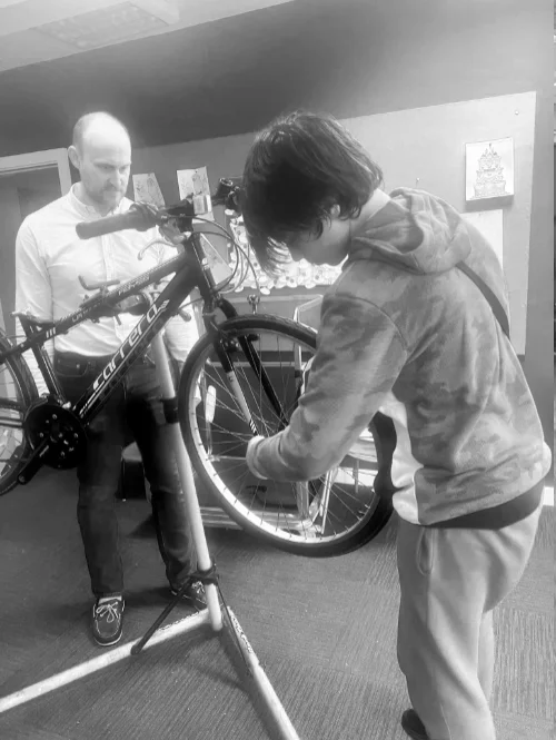 Bike repair workshop
