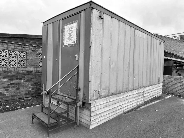 A container converted into a Youth Shed